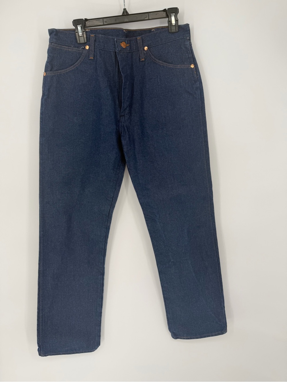 Vintage Cowboy Cut Straight Dark Blue Men's Jeans - pristine condition 34x30